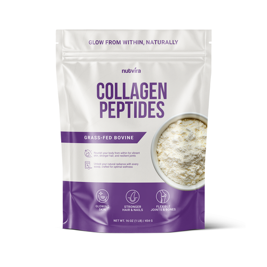 Nutvira Kollagenpeptide – Geschmacksneutrales hydrolysiertes Kollagen (454 g)