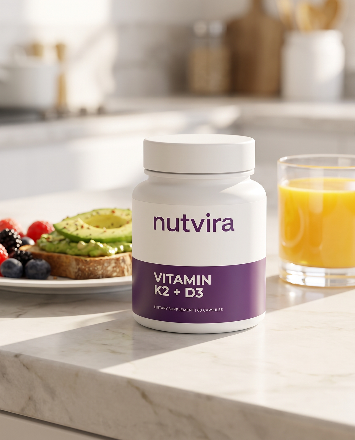 Nutvira Vitamin K2 + D3 in use